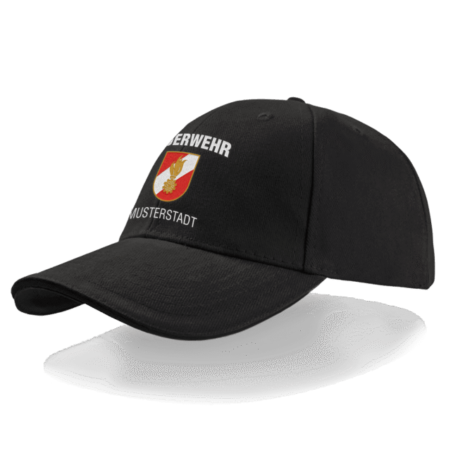 Feuerwehr Kappe mit Ortsnamen-Stick