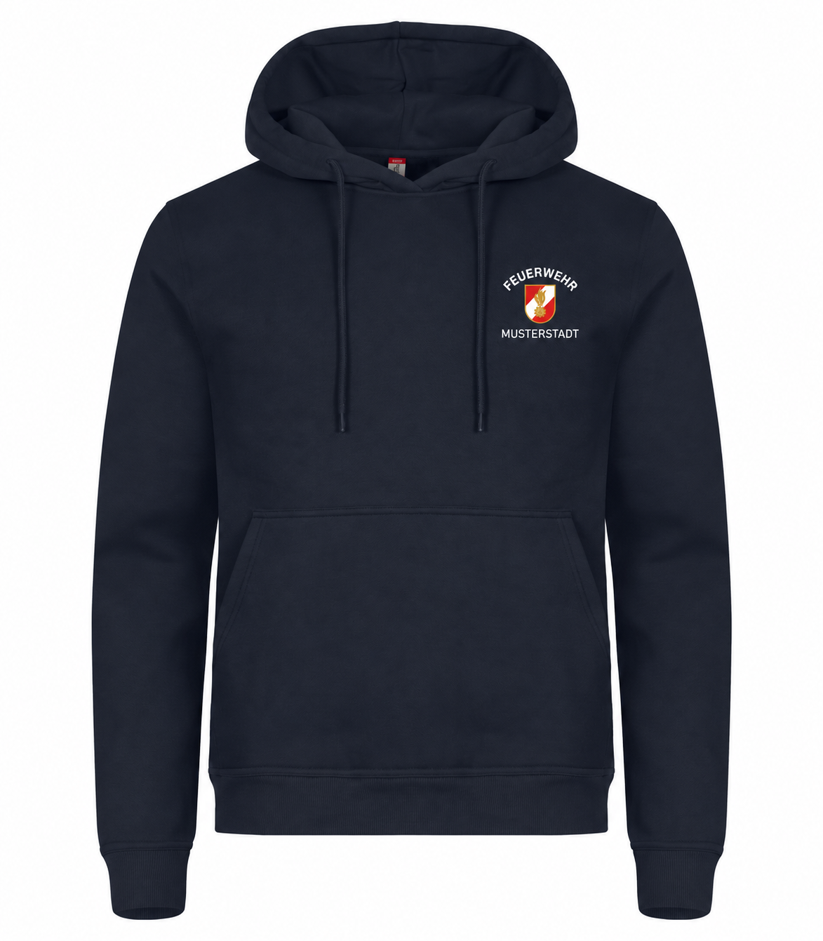 Clique Miami Hoody 0201031 unisex – Dark Navy 580 mit bestehendem Vereins- oder Feuerwehrdesign